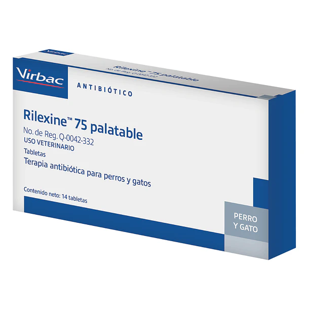Rilexine 75 palatable Caja con 14 tabletas 1