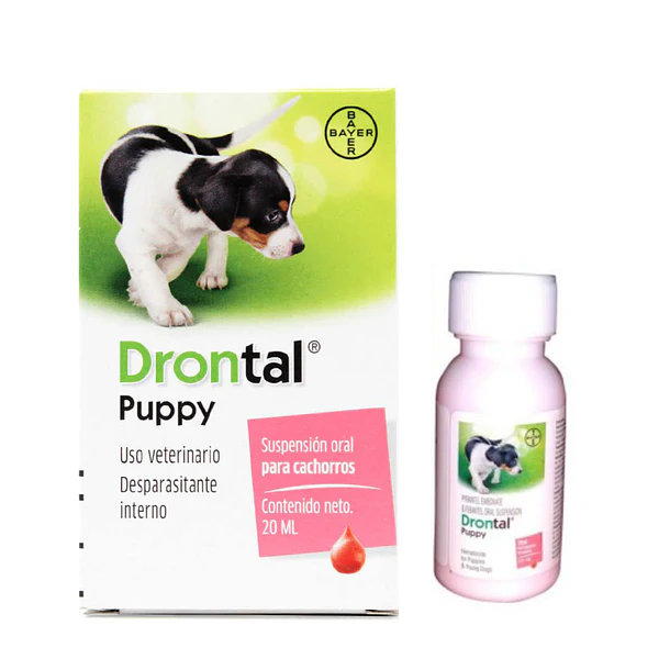 Desparasitante en Suspensión Drontal Puppy con 20 ml 2