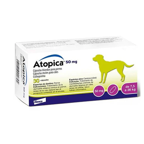 Atopica de 50 mg con 30 capsulas 2