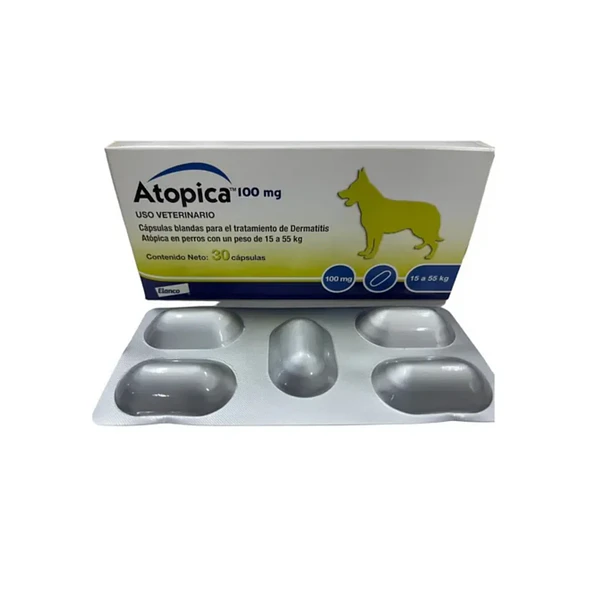 Atopica 100 mg con 30 Capsulas para Perro  2
