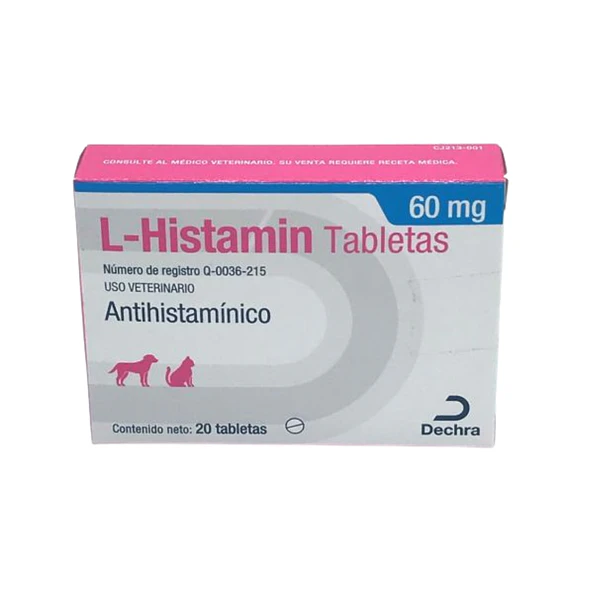Antihistaminico L Histamin 60 mg con 20 Tabletas 2