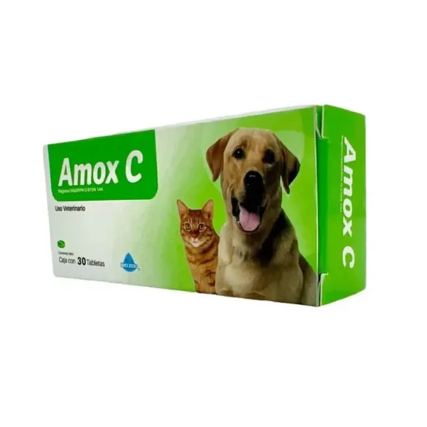 Caja con 30 Tabletas de Amox C  2