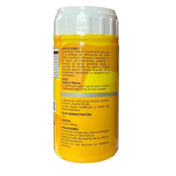 Suplemento Canoplex Calcio AD3 para Perros y Gatos 30 Tabletas. 2