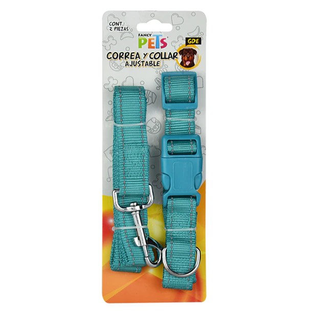 Correa y Collar ajustable Grande para perro 1