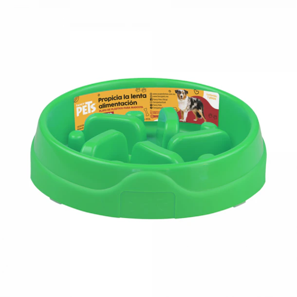 Plato de lenta alimentacion chico para perro 1