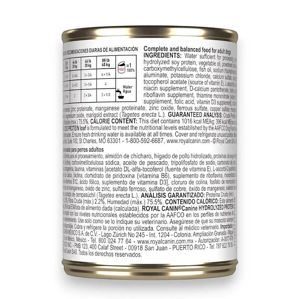 Royal Canin Lata Hydrolyzed Protein para perro 2