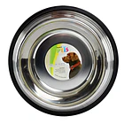 Plato de acero inoxidable estriado 164 oz. (1.8kg) 2