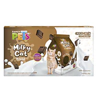 Casa de carton con rascador milky para gato 1
