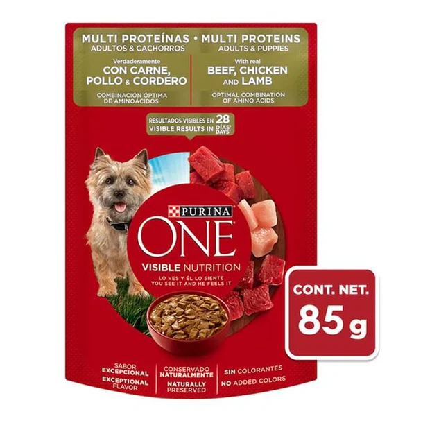 Sobre Purina One para Perro Surtido 85 g 1