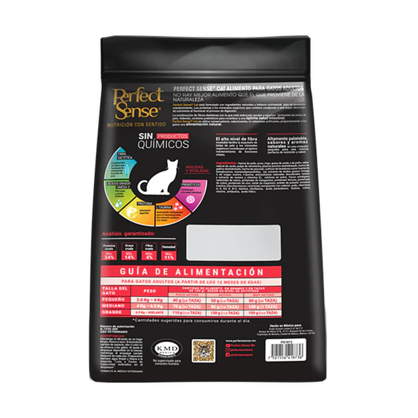 Alimento Perfect Sense Gato Adulto 5 Kg 2