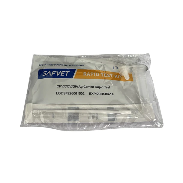 Prueba Triple Gástrica (Parvovirus/Coronavirus/Antígeno de Giardia) para perro 1 pieza