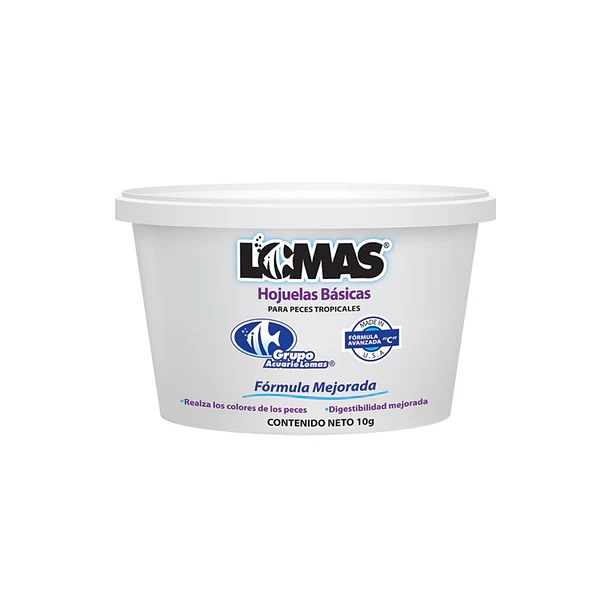 Hojuelas básicas para peces tropicales 10gr Acuario Lomas®
