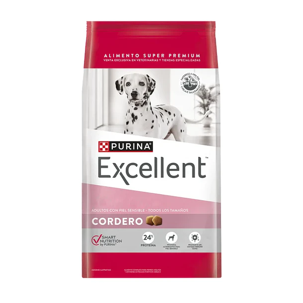 Alimento Excellent Perro Adulto Sabor Cordero de 4 kg