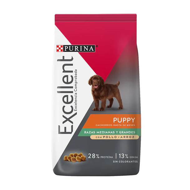 Alimento Excellent Cachorro Raza Medianas y Grandes de 4 kg**