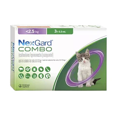 Nexgard Combo para Gatos de .8 a 2.5 kg ( 3 APLICADORES DE .3 mL )