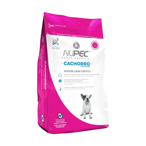 Alimento Nupec Cachorro Razas Pequeñas 8 Kg
