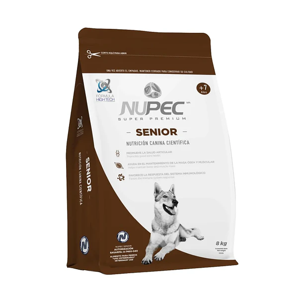 Alimento Nupec Senior Para Perro de +7 años 8 Kg   