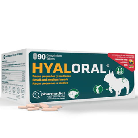 Hyaloral Razas Pequeñas y Medianas 90 comprimidos