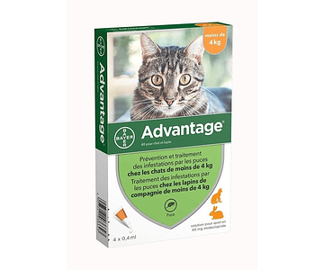 Advantage para gatos hasta 4kg