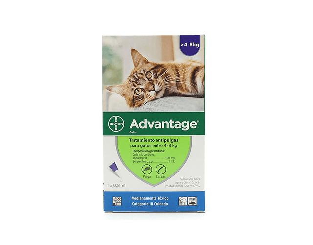 Advantage para gatos de 4-8kg