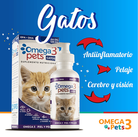 Omega 3 Pets Gatos 125ml