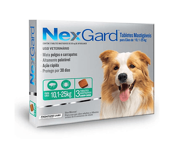 Nexgard 10-25Kg - 3 comprimidos