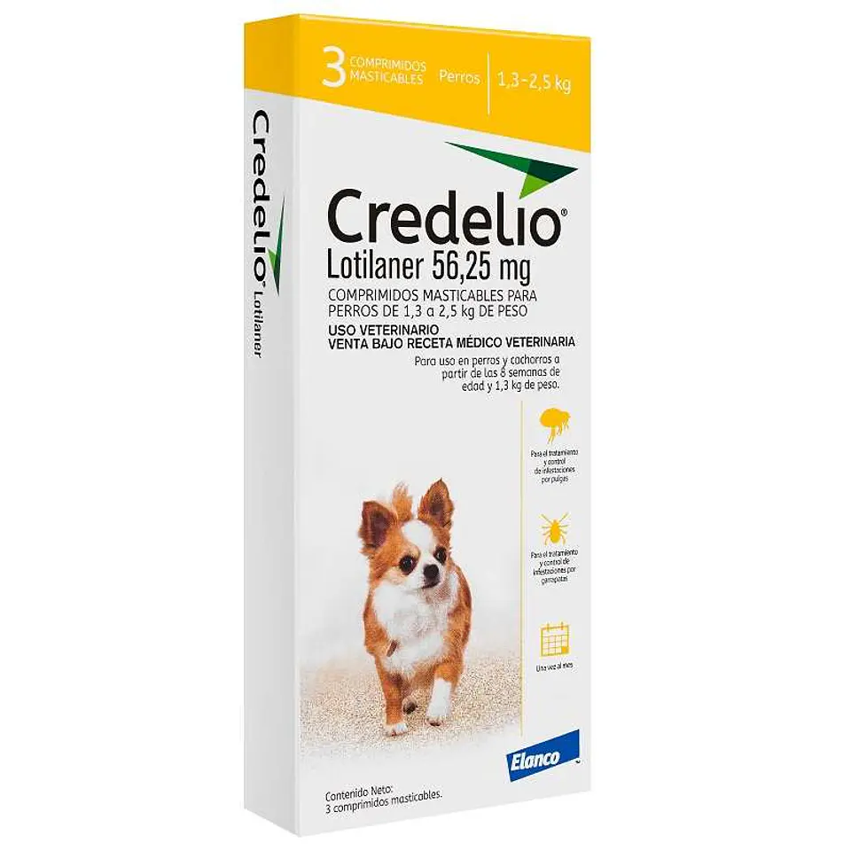 Credelio para Perros de 1,3 a 2,5kg - 3 comprimidos 1