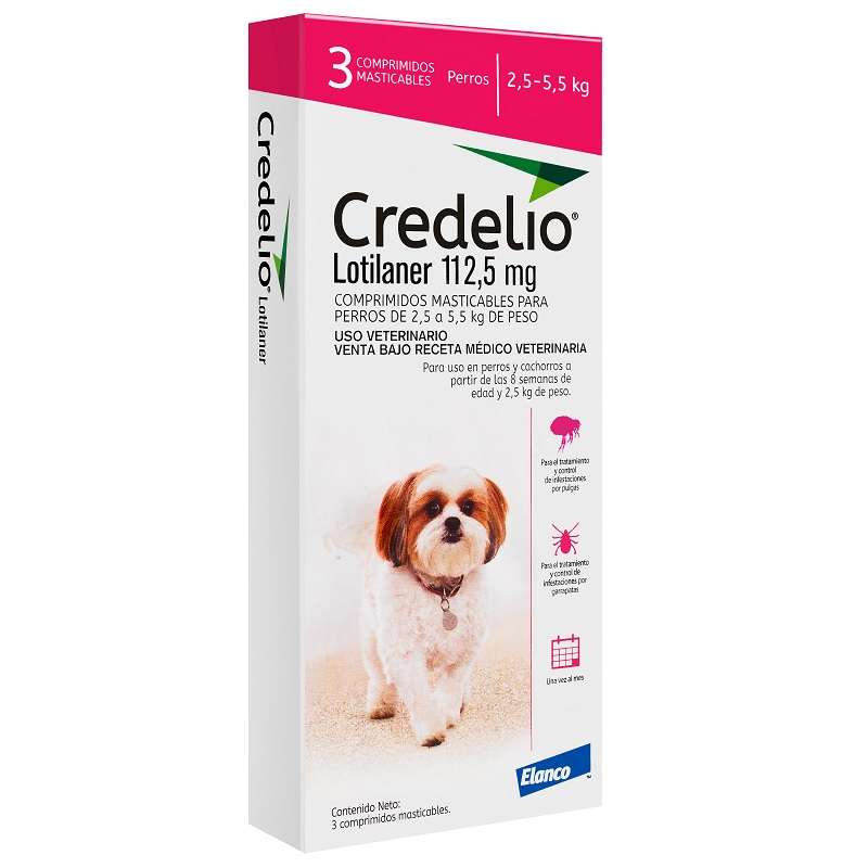 Credelio 2,5 a 5,5kg - 3 comprimidos