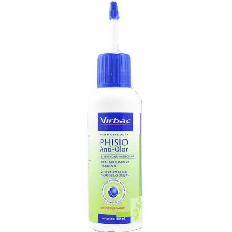 Phisio Anti-Olor 100ml - Limpiador Auricular para perros y gatos