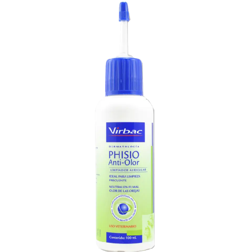 Phisio Anti-Olor 100ml - Limpiador Auricular para perros y gatos 1