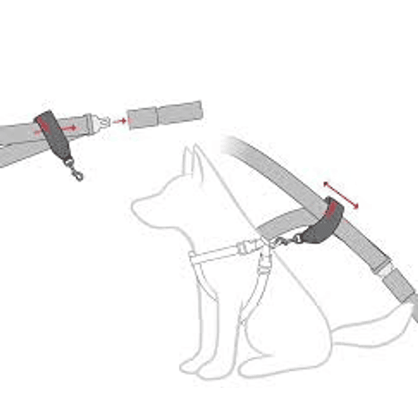 Cinturon de Seguridad par Mascotas - Car Restriant  2