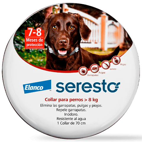 Seresto Collar para perros de mas de 8kg - Collar Seresto