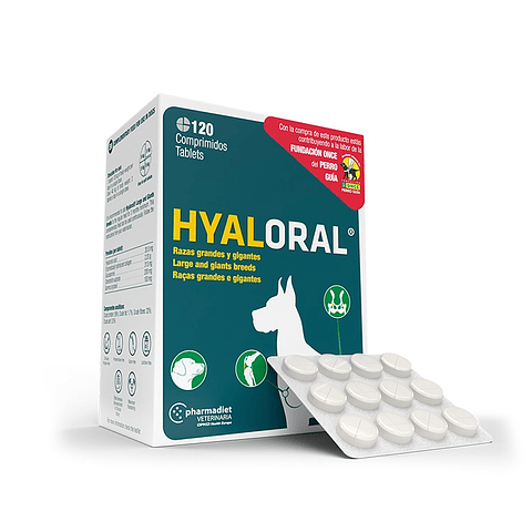 Hyaloral Razas Grandes y Gigantes - 120 Tabletas