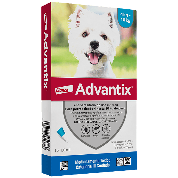 Advantix Pipeta 4-10kg