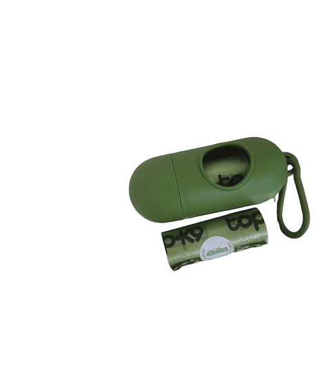Huesito Dispensador + Bolsa Oxi-Biodegradables TopK9  - Poop Bag