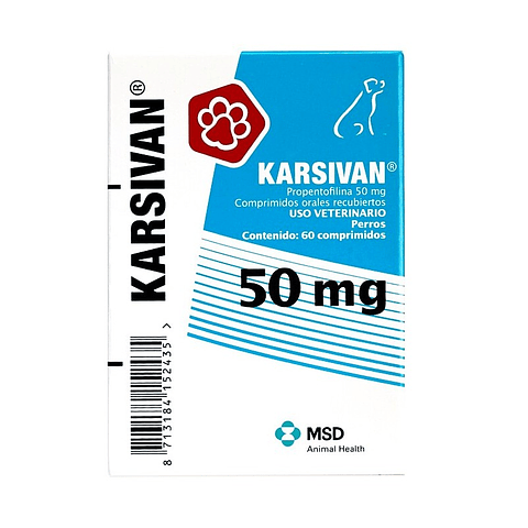 Karsivan 50mg - 60 comprimidos