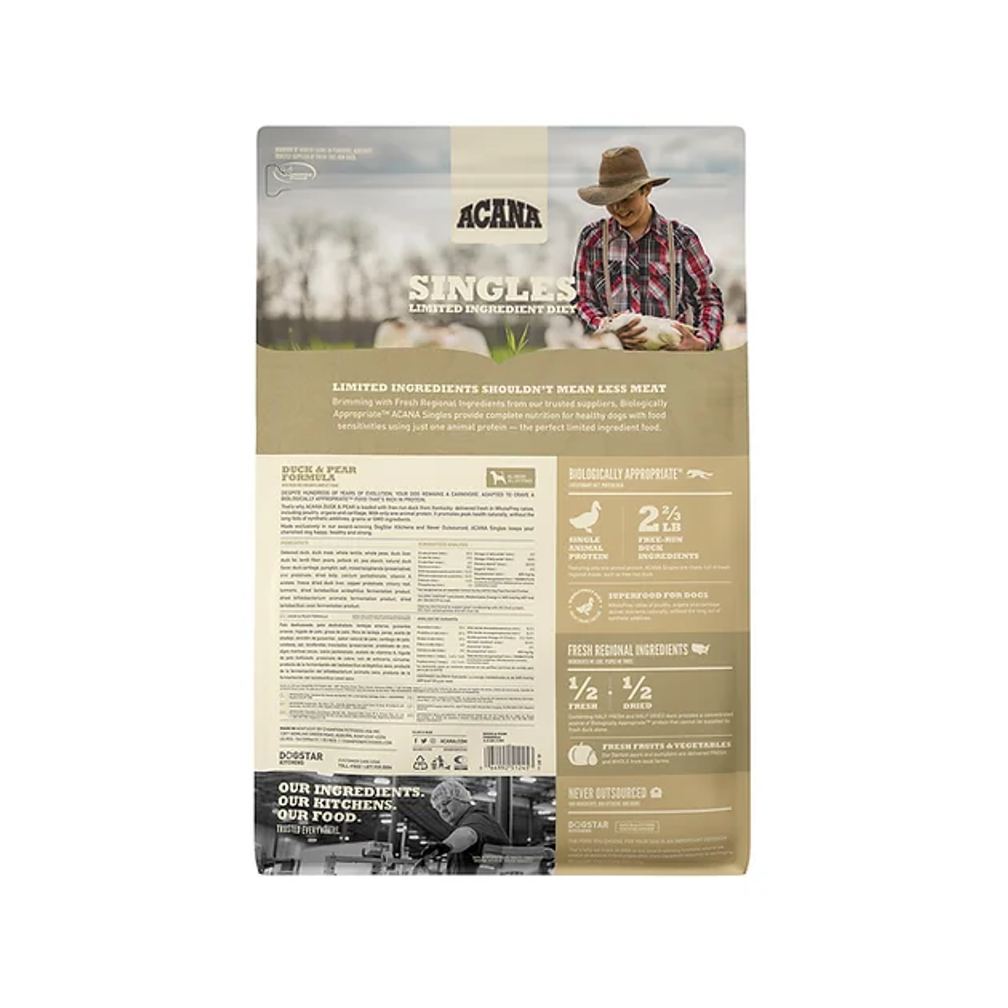 Acana Singles - Duck & Pear Dog 10,2kg 3