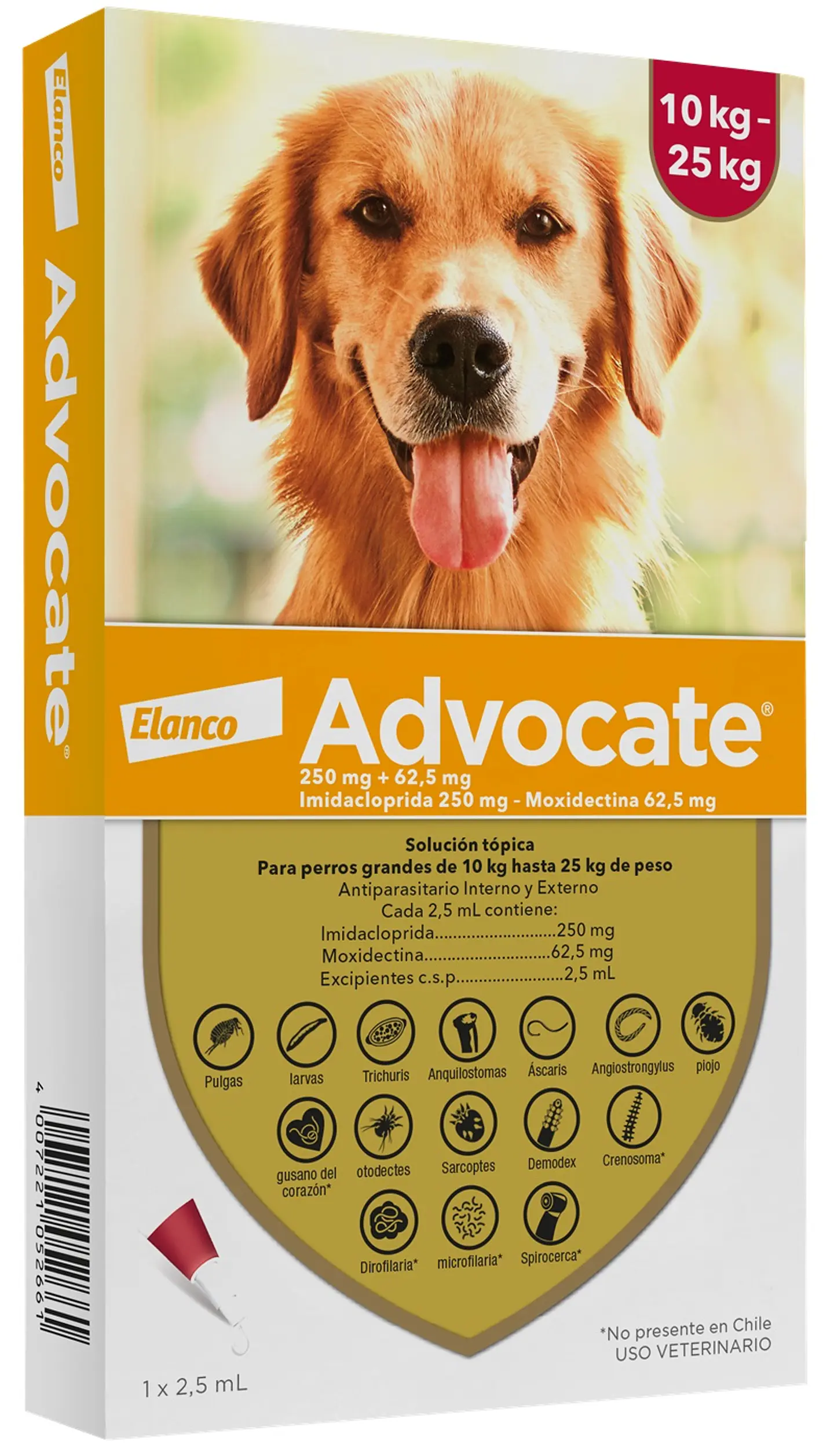 Advocate Perros 10 a 25kg - 1 pipeta - 1