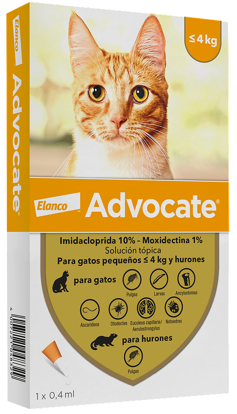 Advocate para Gatos Pequeños y Hurones hasta 4kg