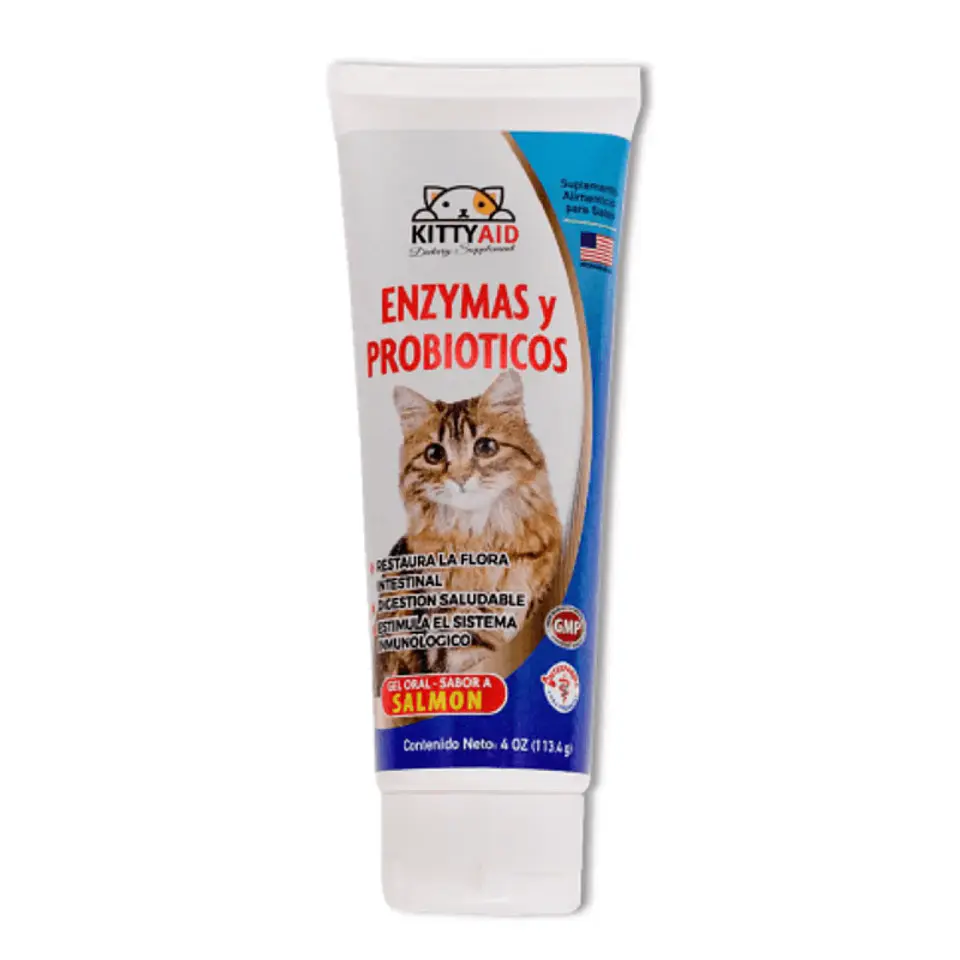 Kitty Aid Enzymas y Probioticos en Gel - Salmon 1
