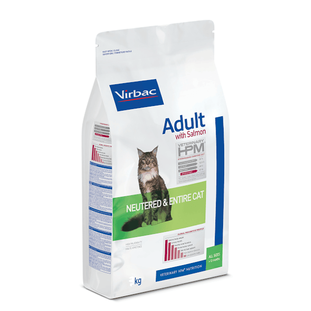 Virbac HPM Gato Adulto - Salmon - Gato Entero y Castrado 7kg