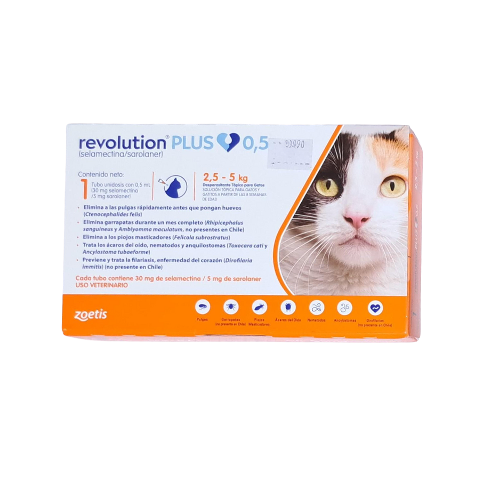 Revolution Plus 2,5 a 5 kg - gatos 1