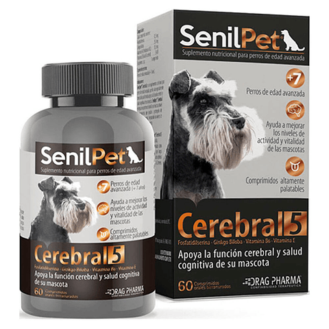 Senilpet Cerebral 5 - 60 Comprimidos