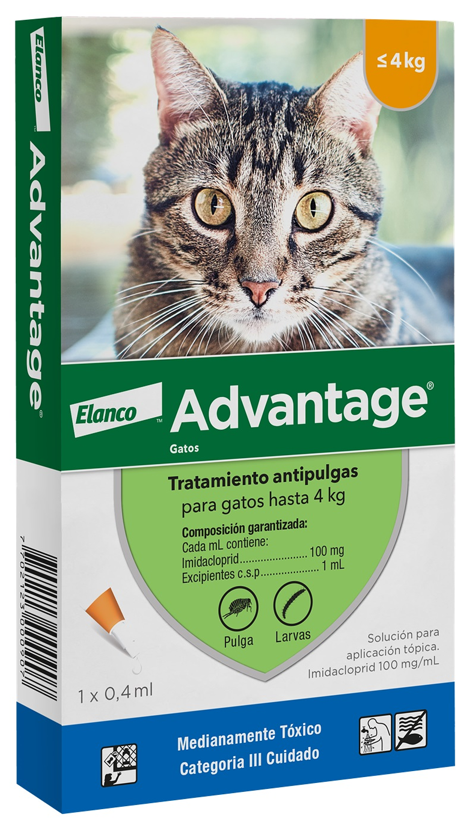 Advantage para gatos hasta 4kg 1