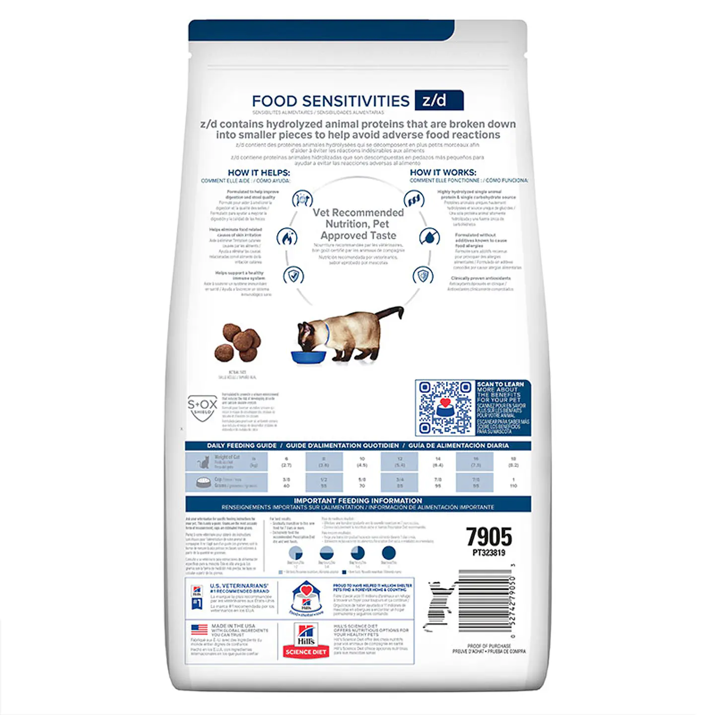 Hills Z/D Gatos 1,8kg - Hipoalergenico  2