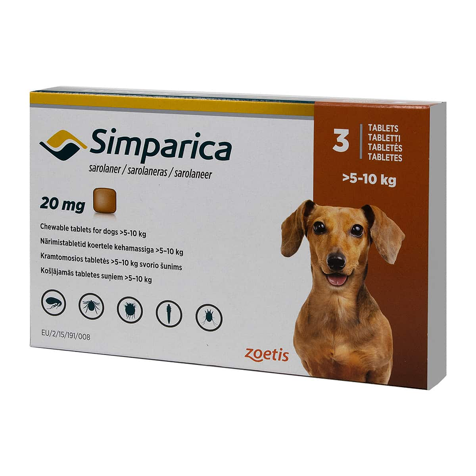 Simparica 5 a 10 kg - 3 comprimidios 1
