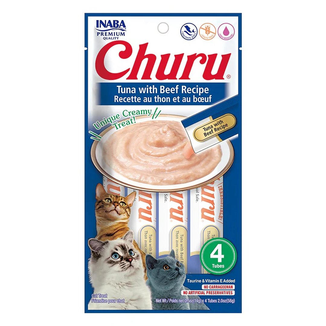 Churu de Atun con Carne - 4 tubos  1