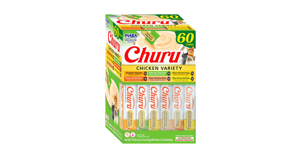 Churus Variedades de Pollo - 60 tubos