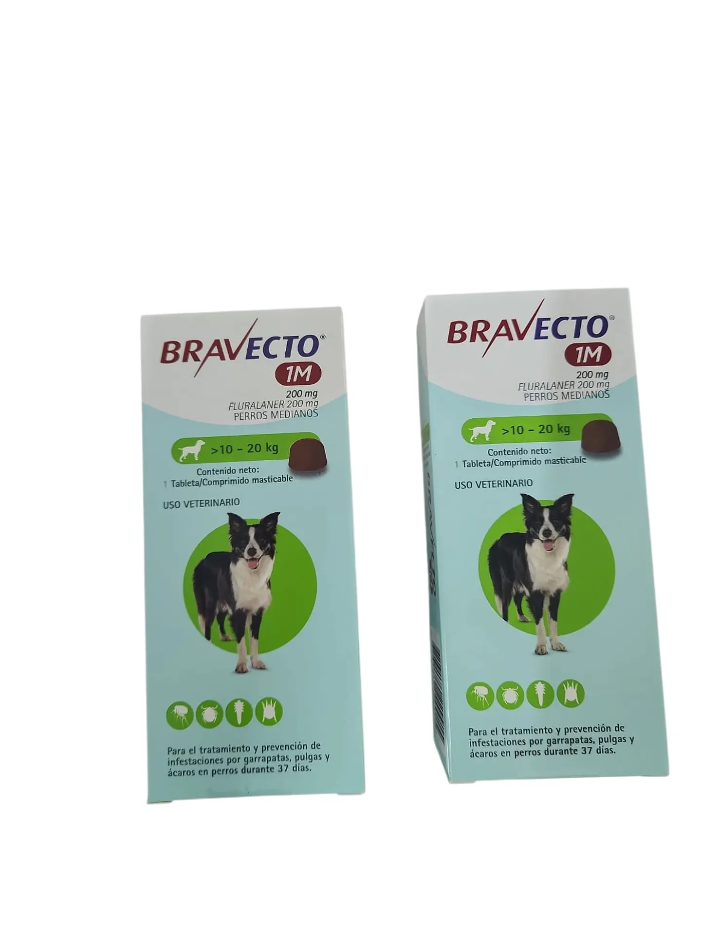 Bravecto  10 a 20kg  - pack de 2 cajas  1