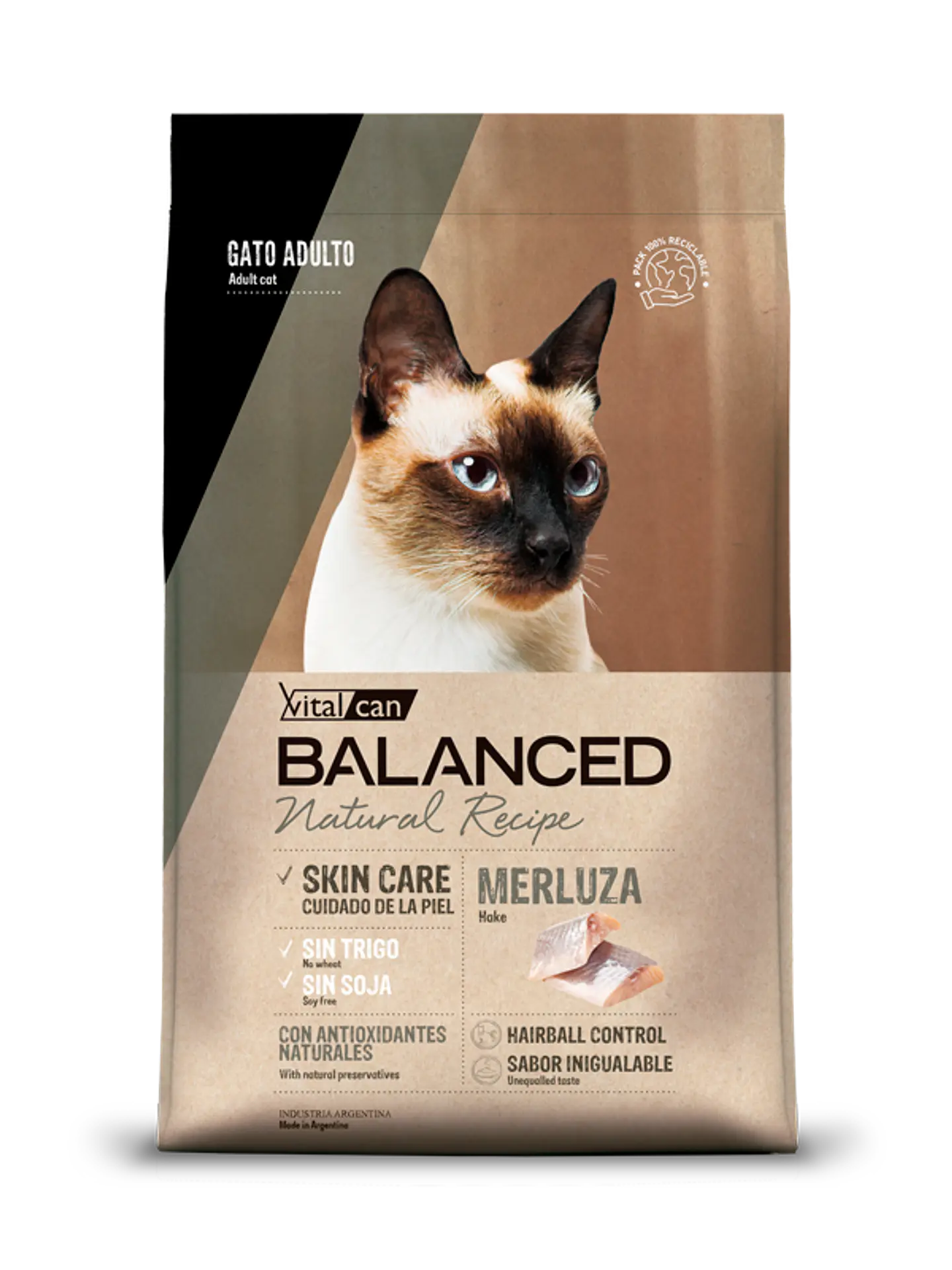 Balanced Natural Recipe Merluza Gato Adulto 3kg 1
